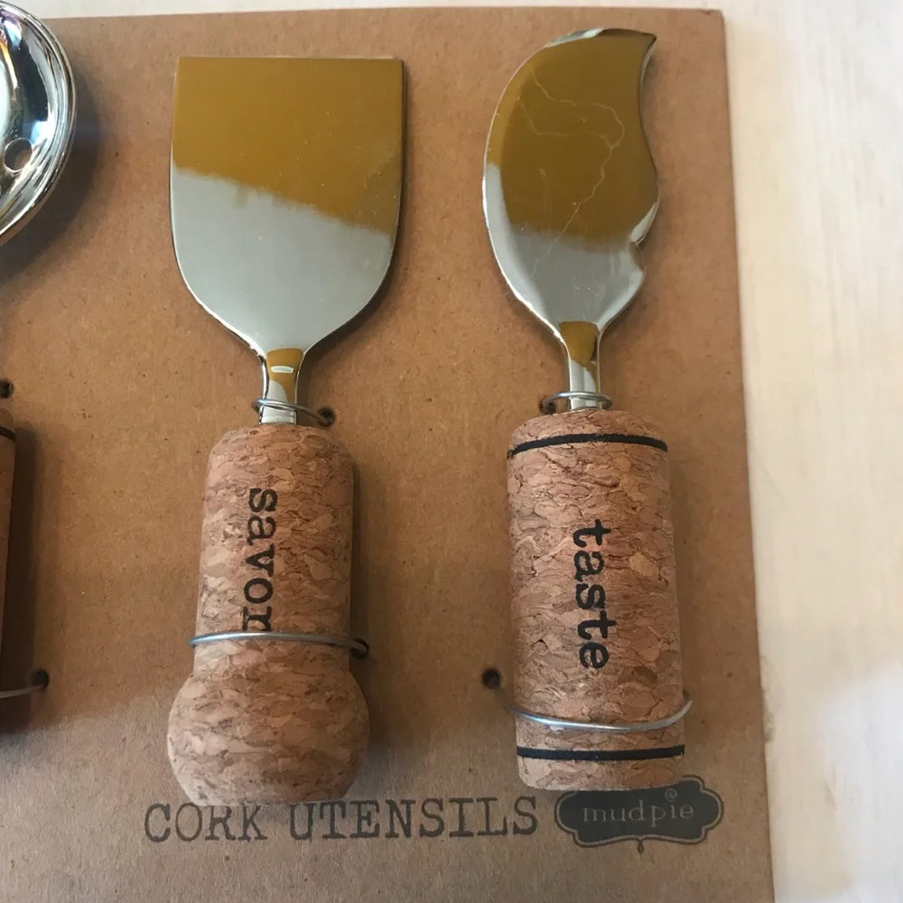 Mud Pie Cork Serving Utensils